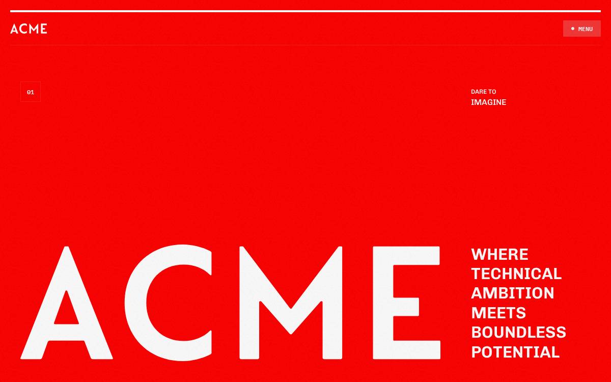ACME Capital website preview