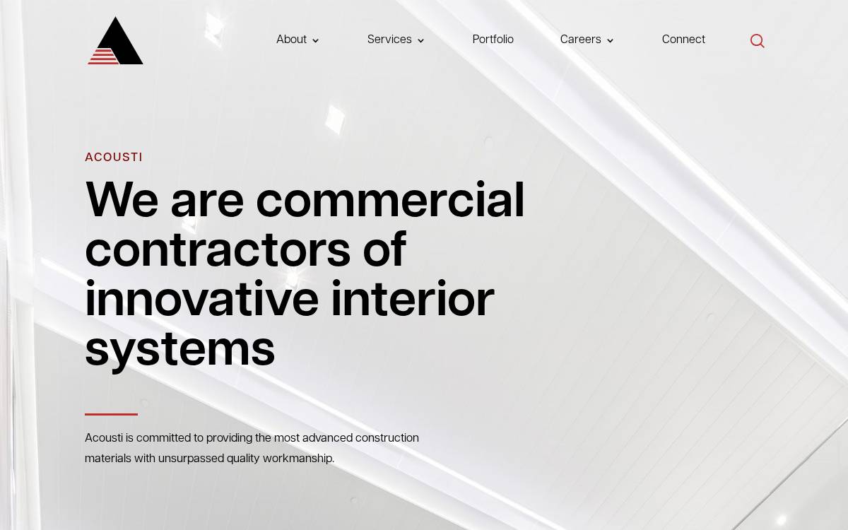 Acousti website preview