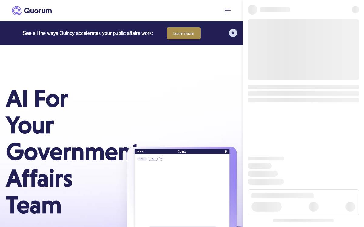 GovPredict website preview