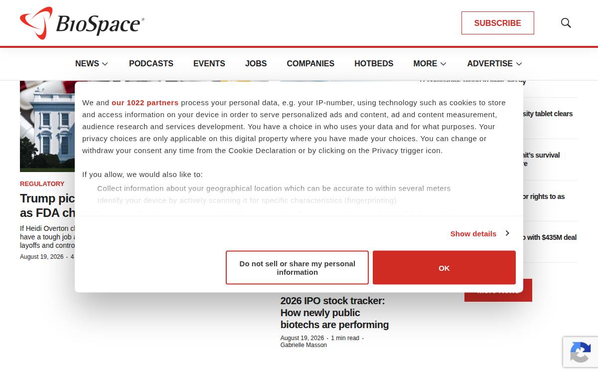 Acquisition News Article website preview