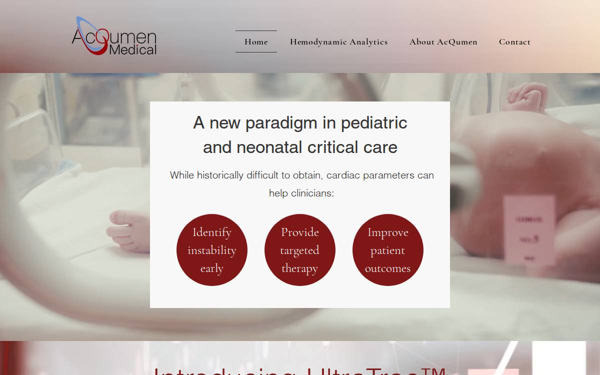 AcQumen Medical website preview