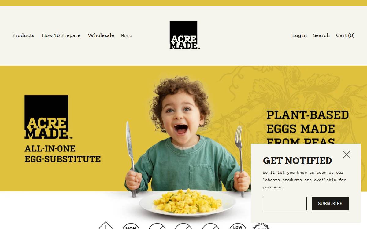 AcreMade website preview