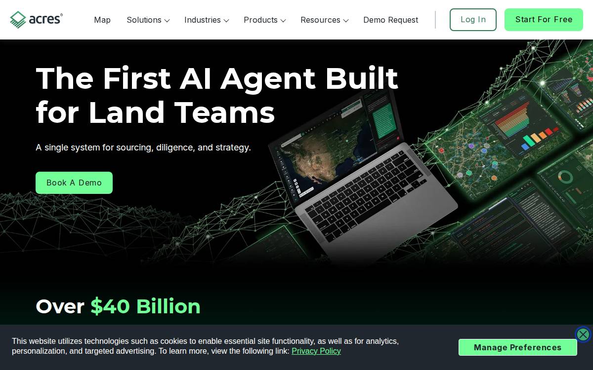 Acres website preview