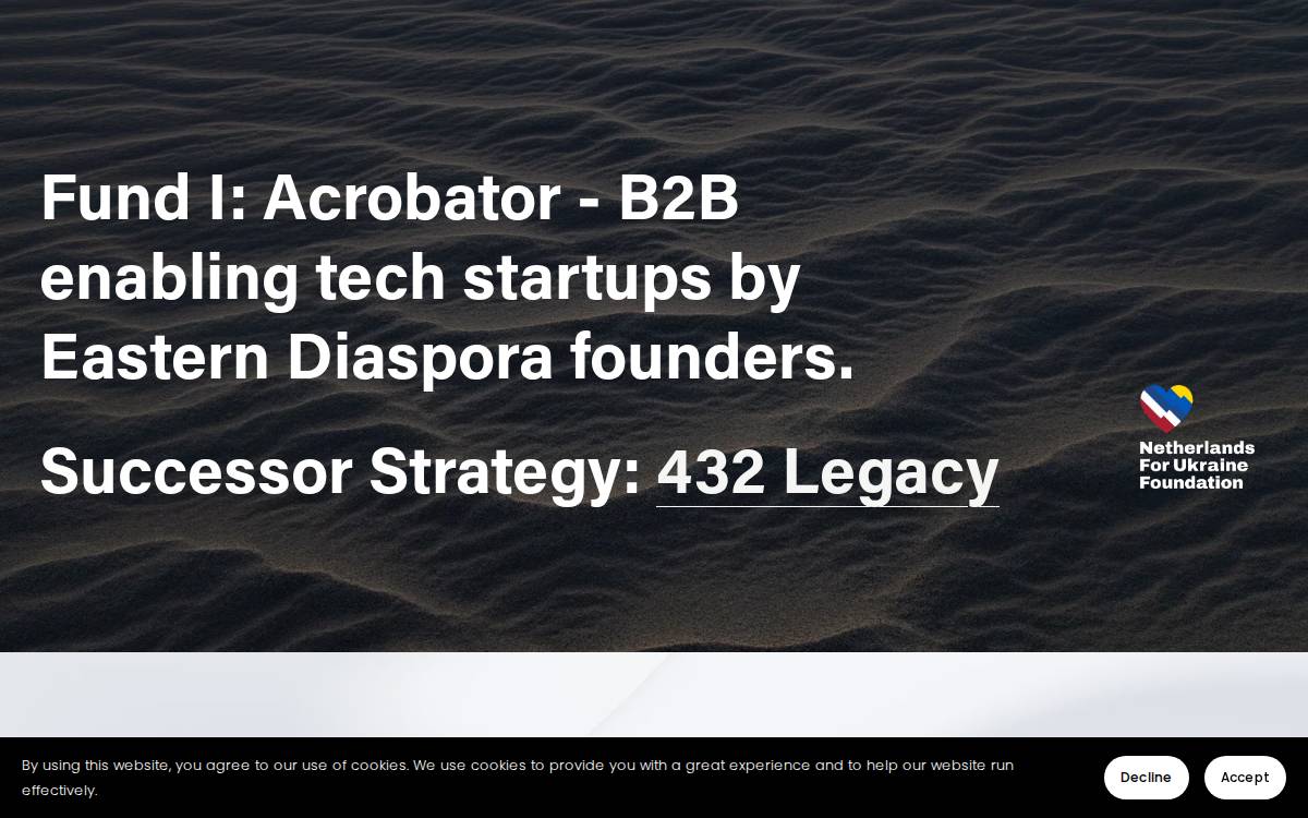 Acrobator Ventures website preview
