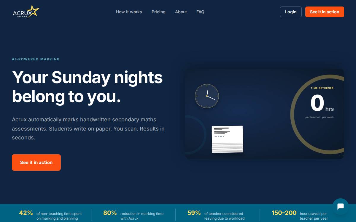 Acrux website preview