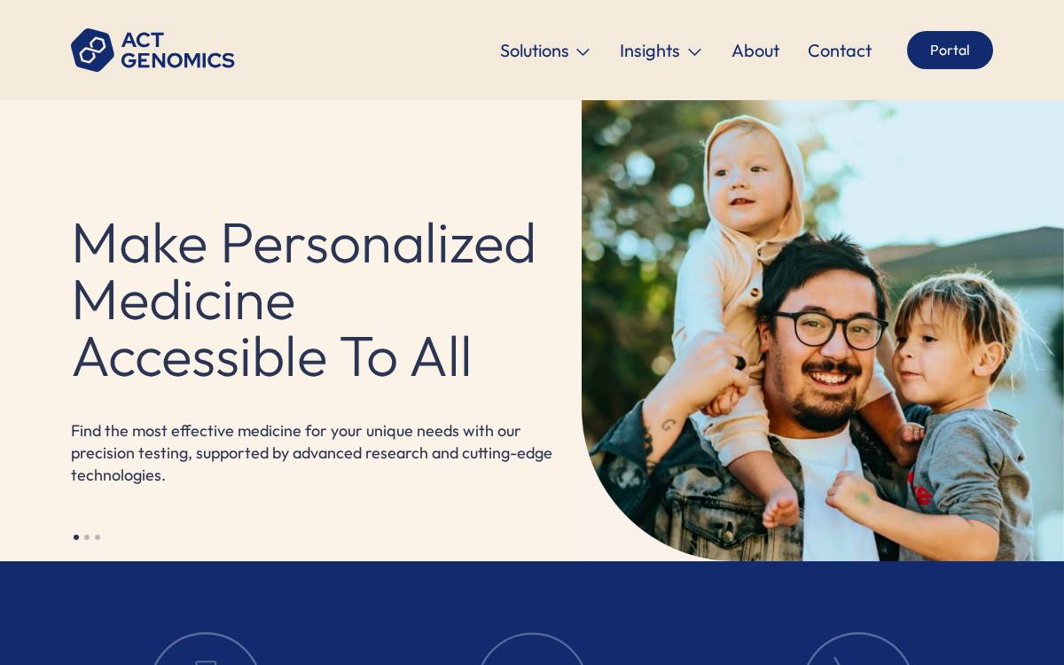 ACT Genomics Holdings Company Ltd. website preview