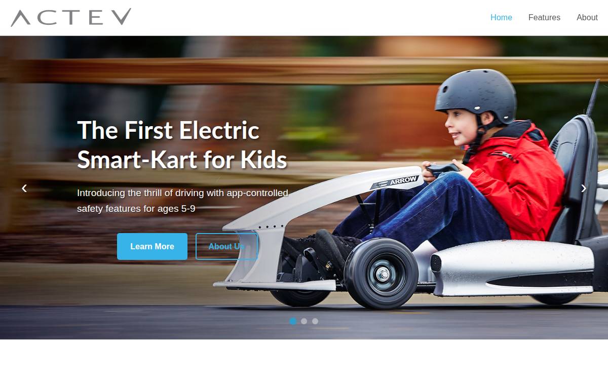 Actevmotors website preview