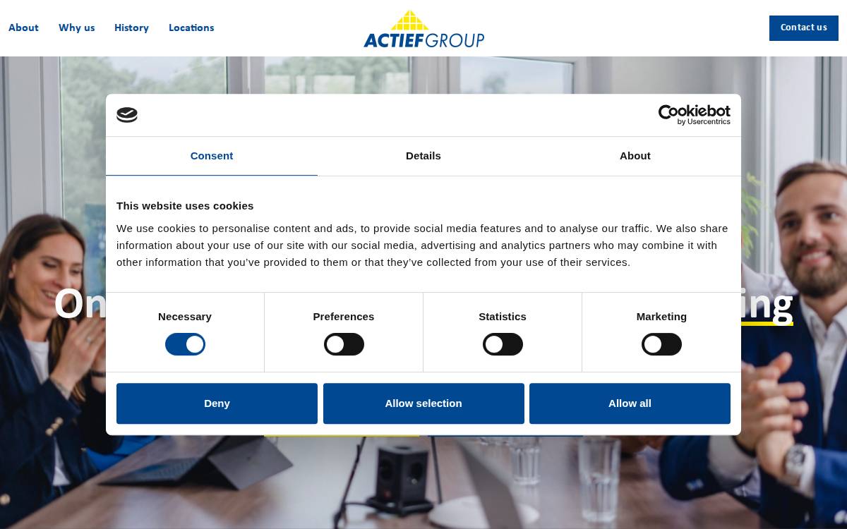 Actief Group website preview