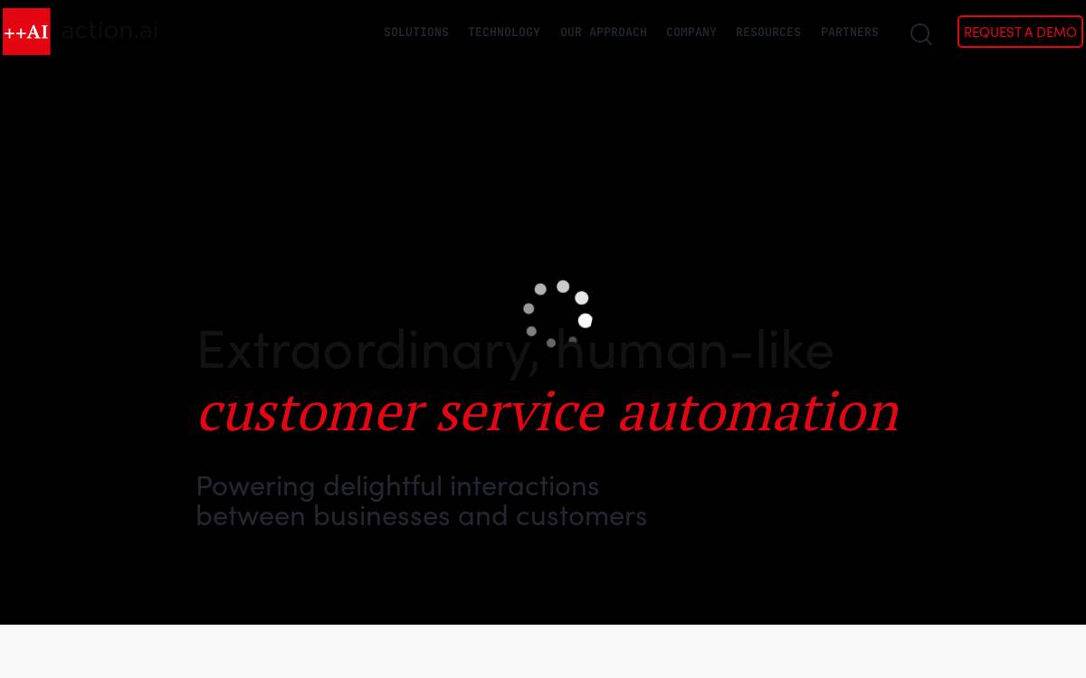 Action AI website preview