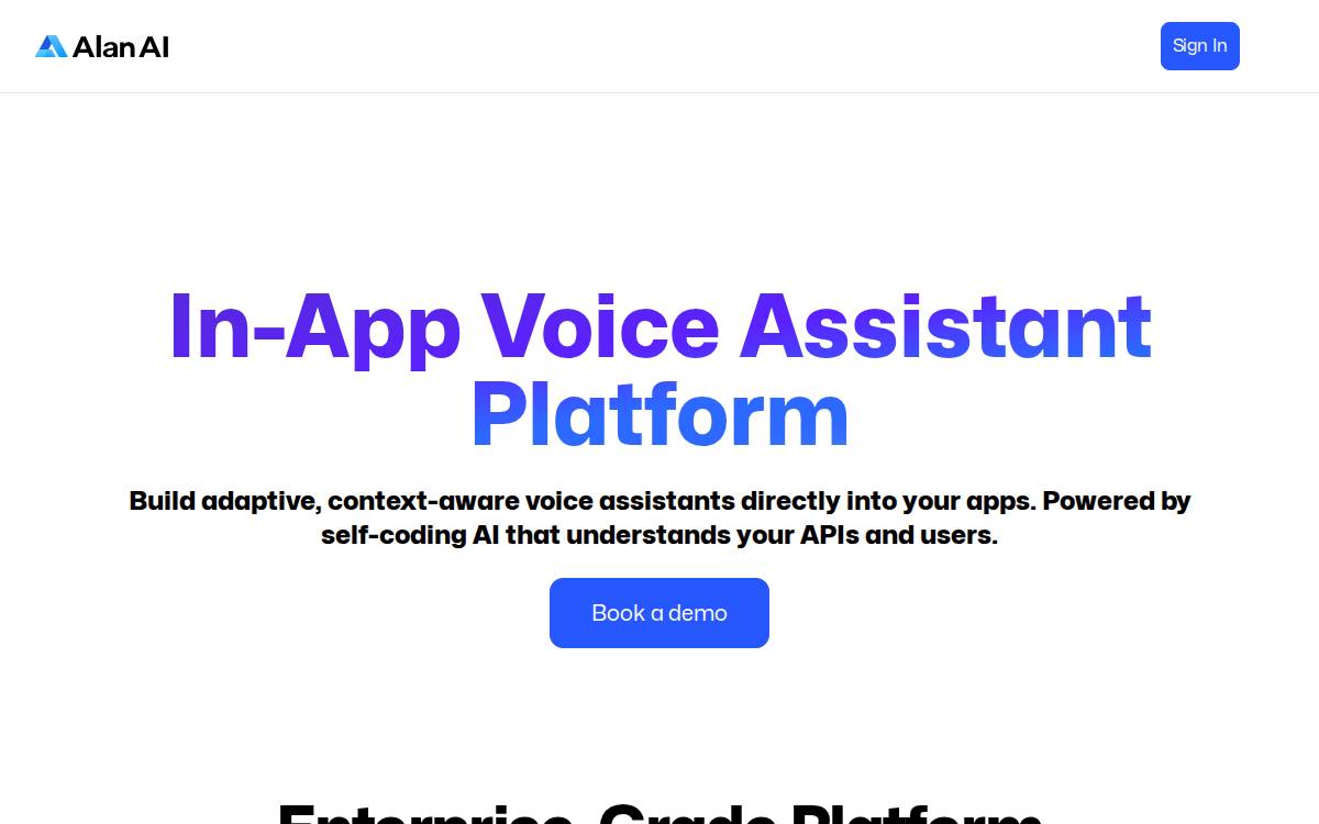 Actionableai website preview
