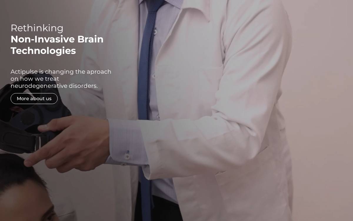 Actipulse Neuroscience website preview