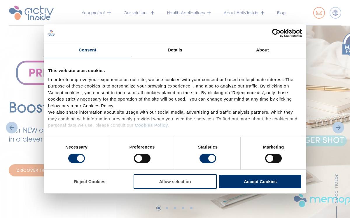 Activ'Inside website preview