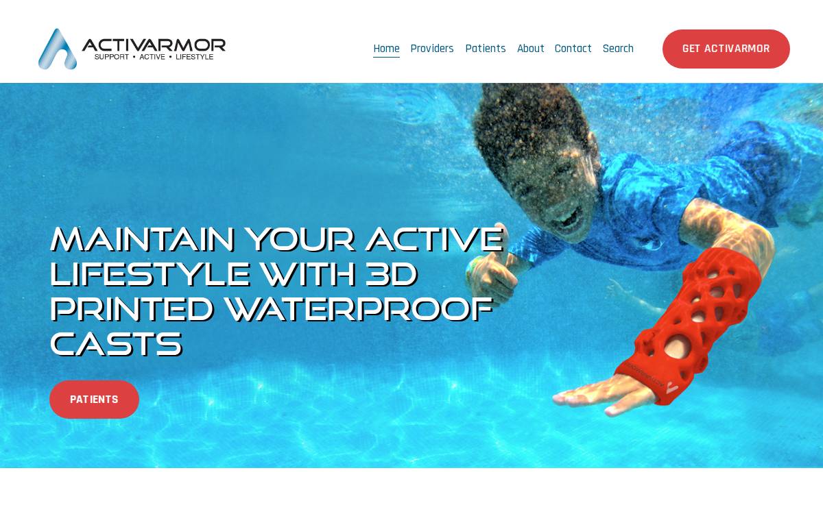ActivArmor website preview