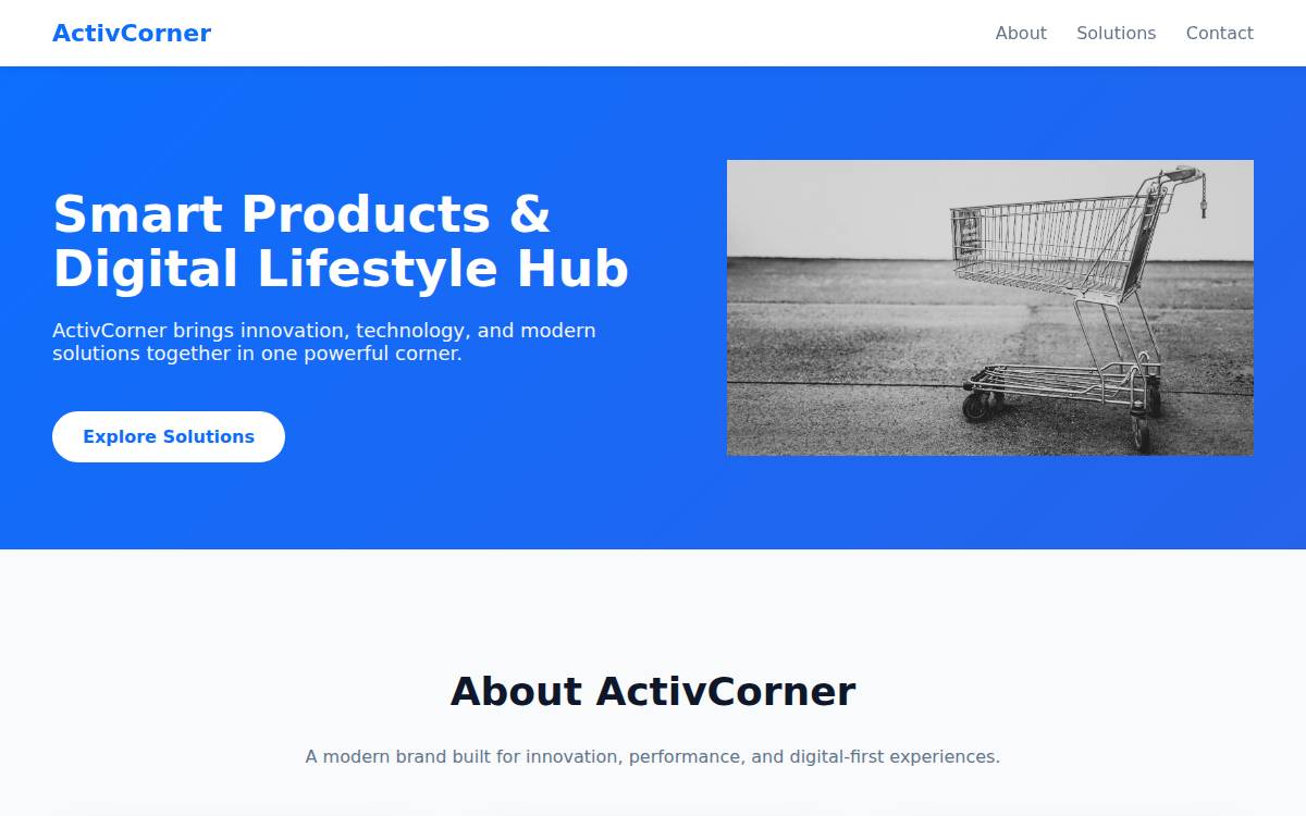 ActivCorner website preview