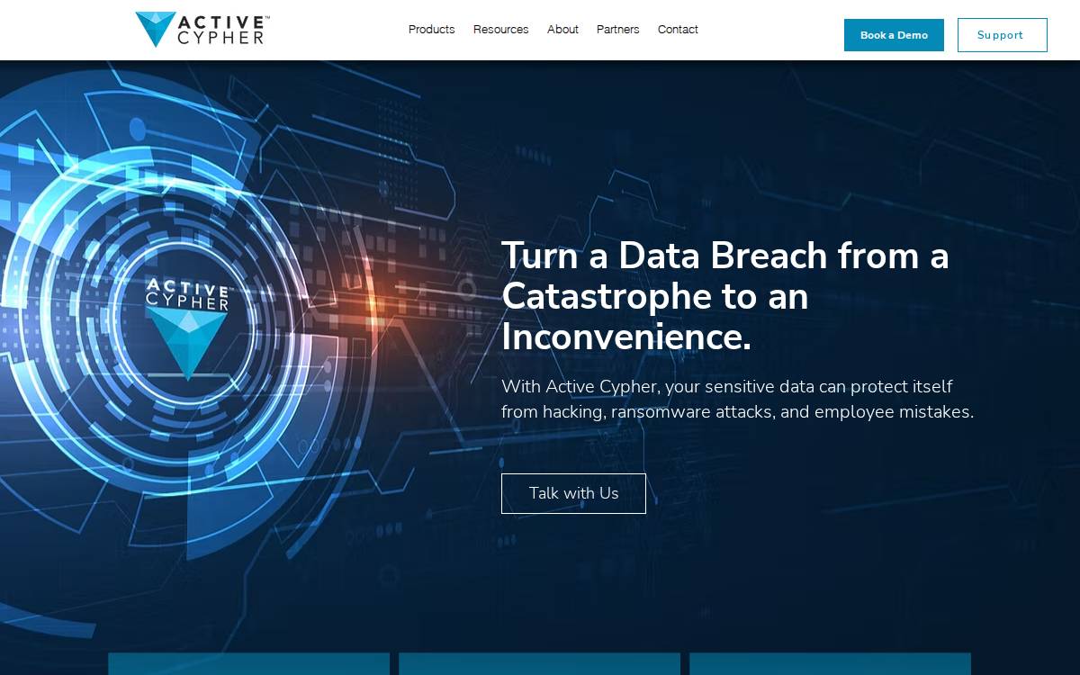 Active Cypher website preview