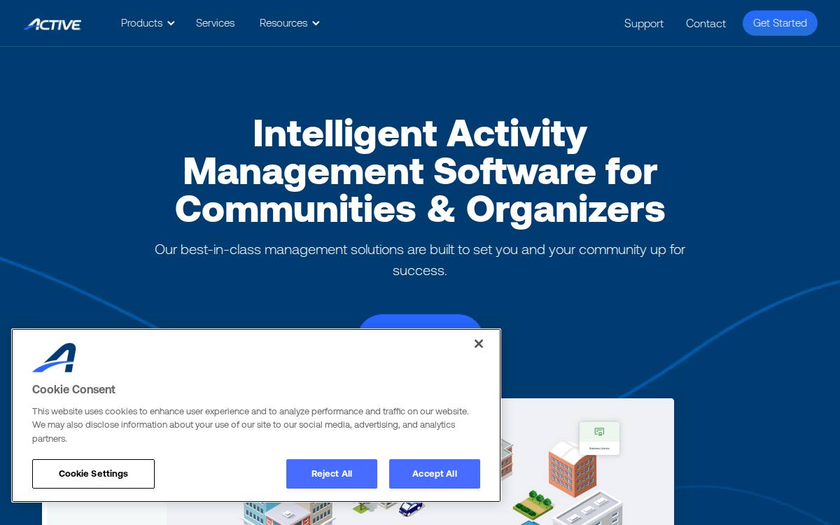 ACTIVE Network website preview