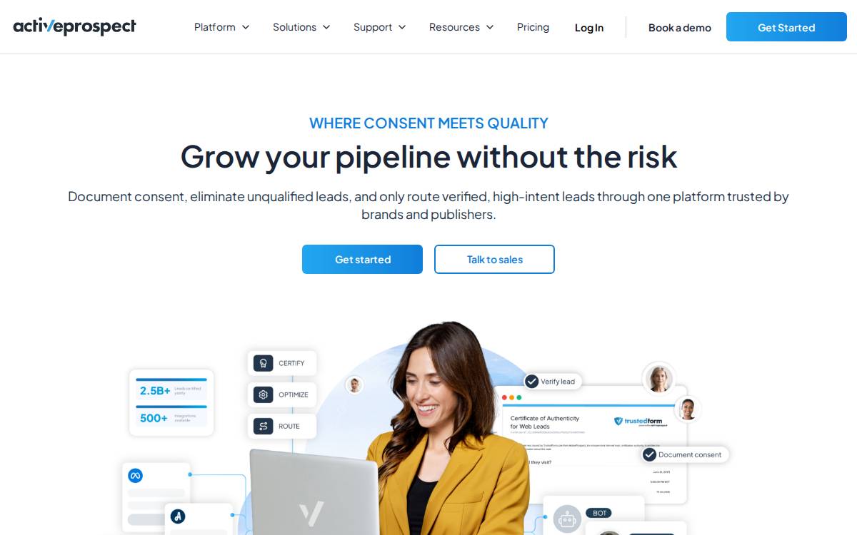 ActiveProspect website preview