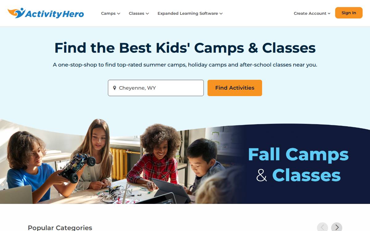ActivityHero website preview