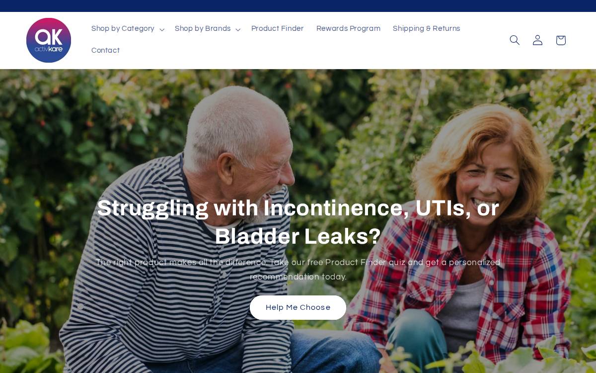 Activkare website preview