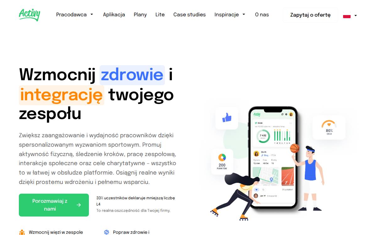 Activy website preview