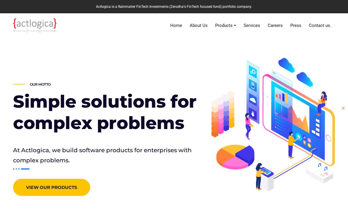 Actlogica website preview