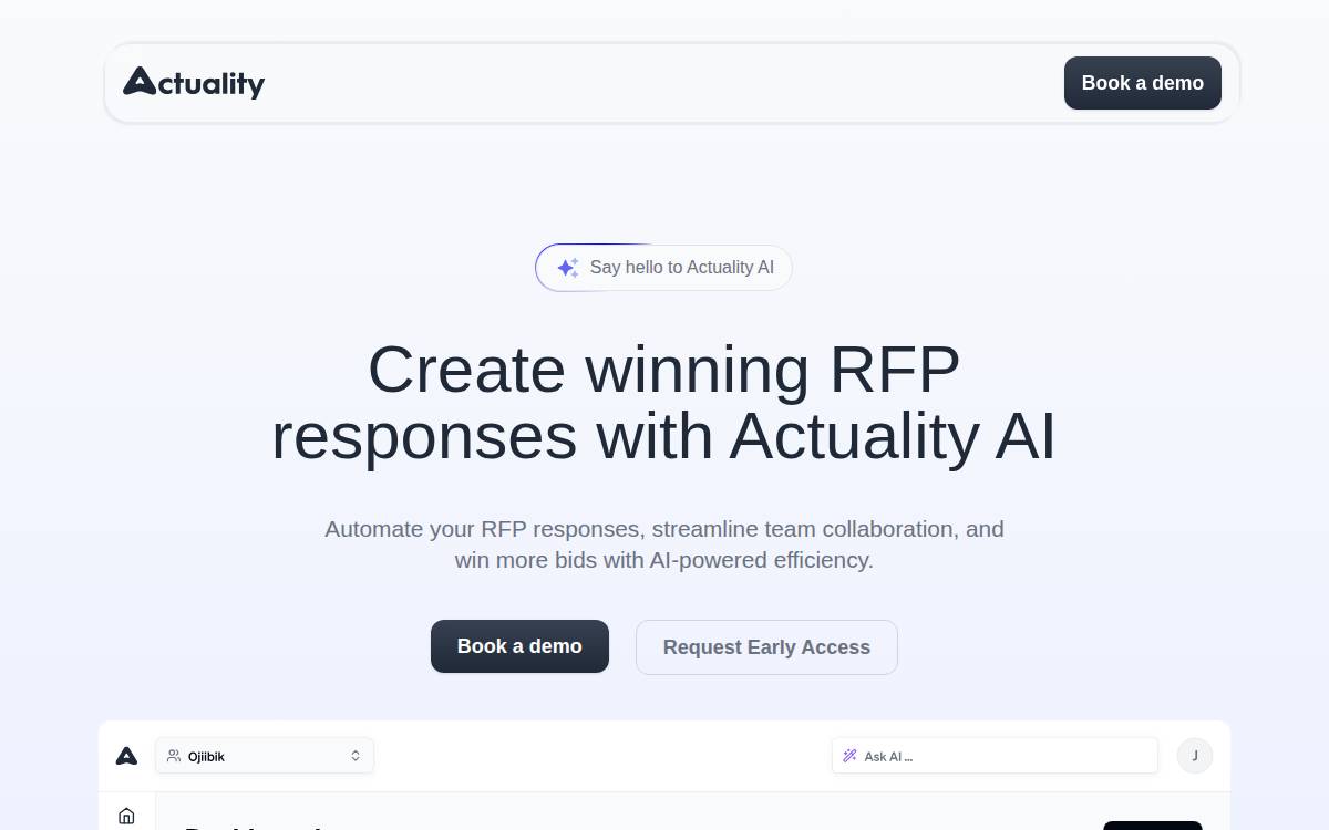 Actuality website preview