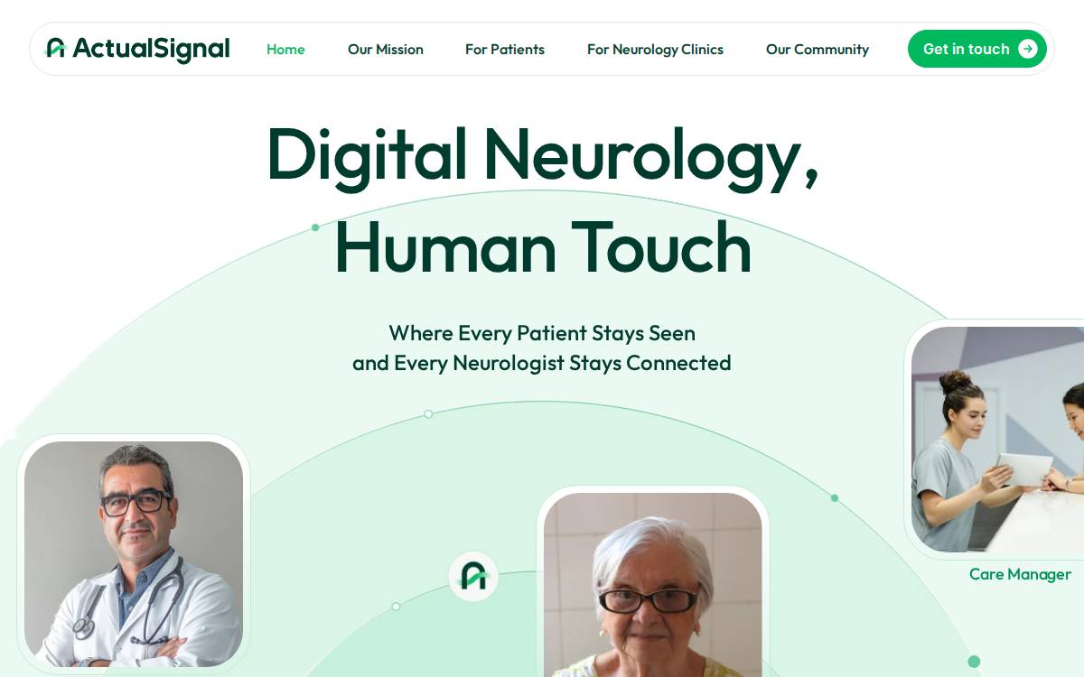 Actualsignal website preview