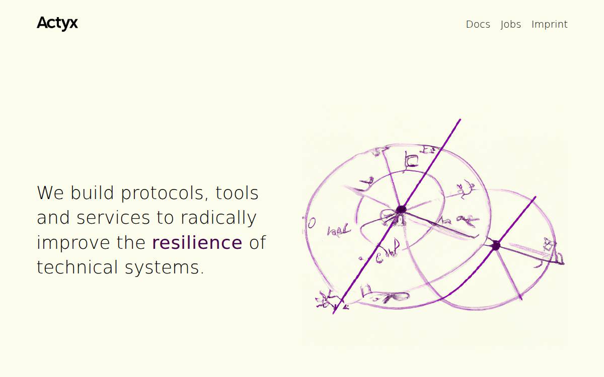 Actyx website preview