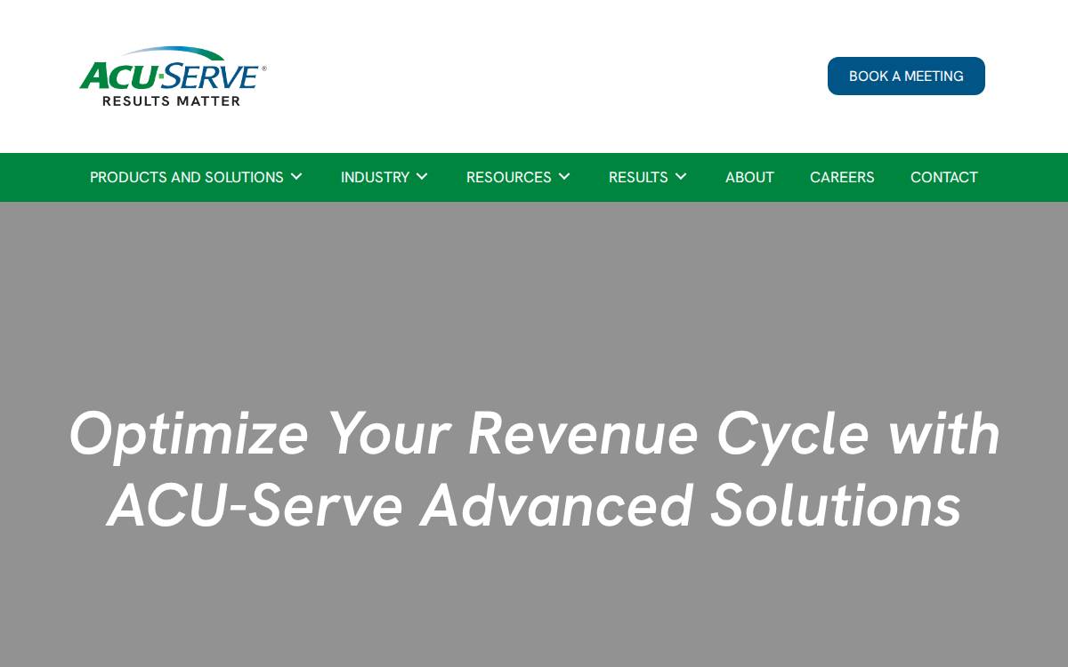 ACU-Serve website preview