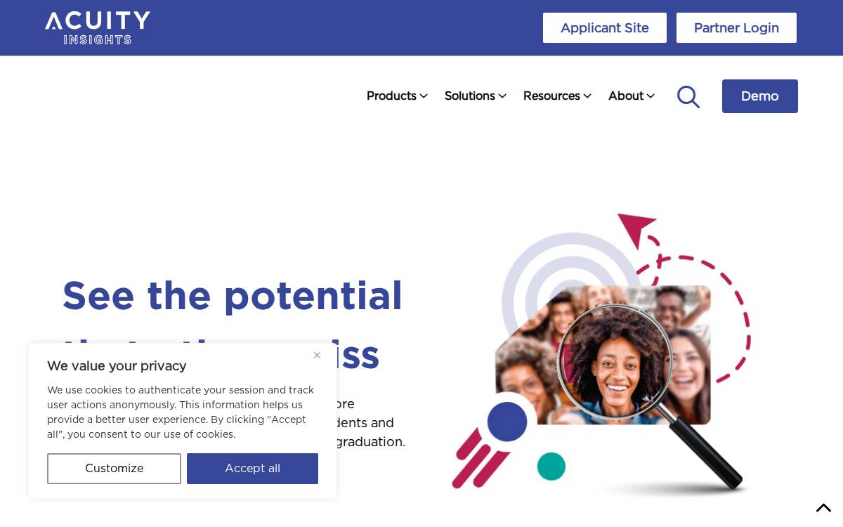 Acuity Insights website preview