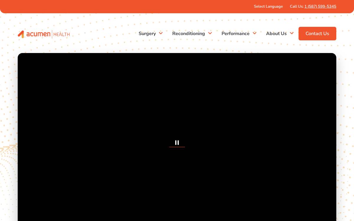 Acumen Clinic website preview