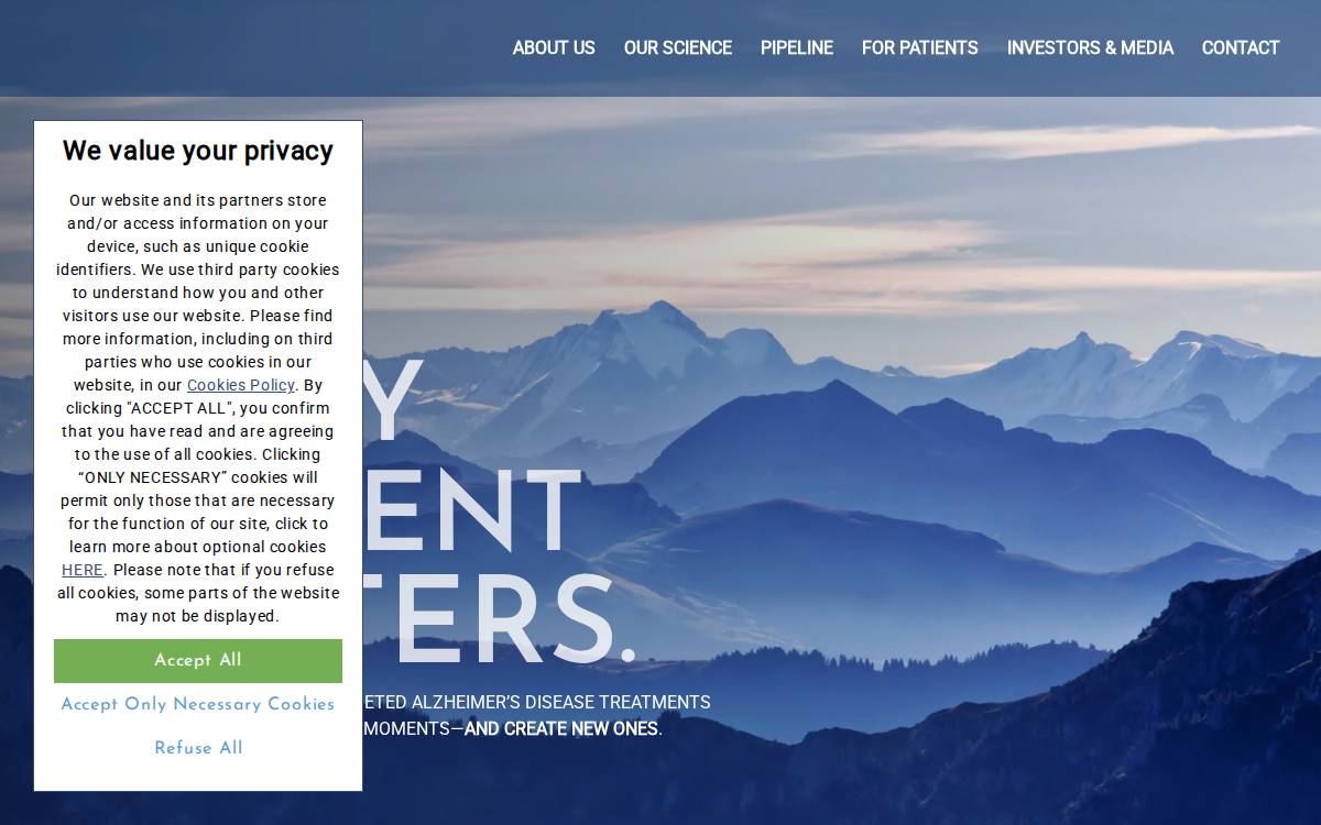 Acumen Pharmaceuticals (NASDAQ: ABOS) website preview