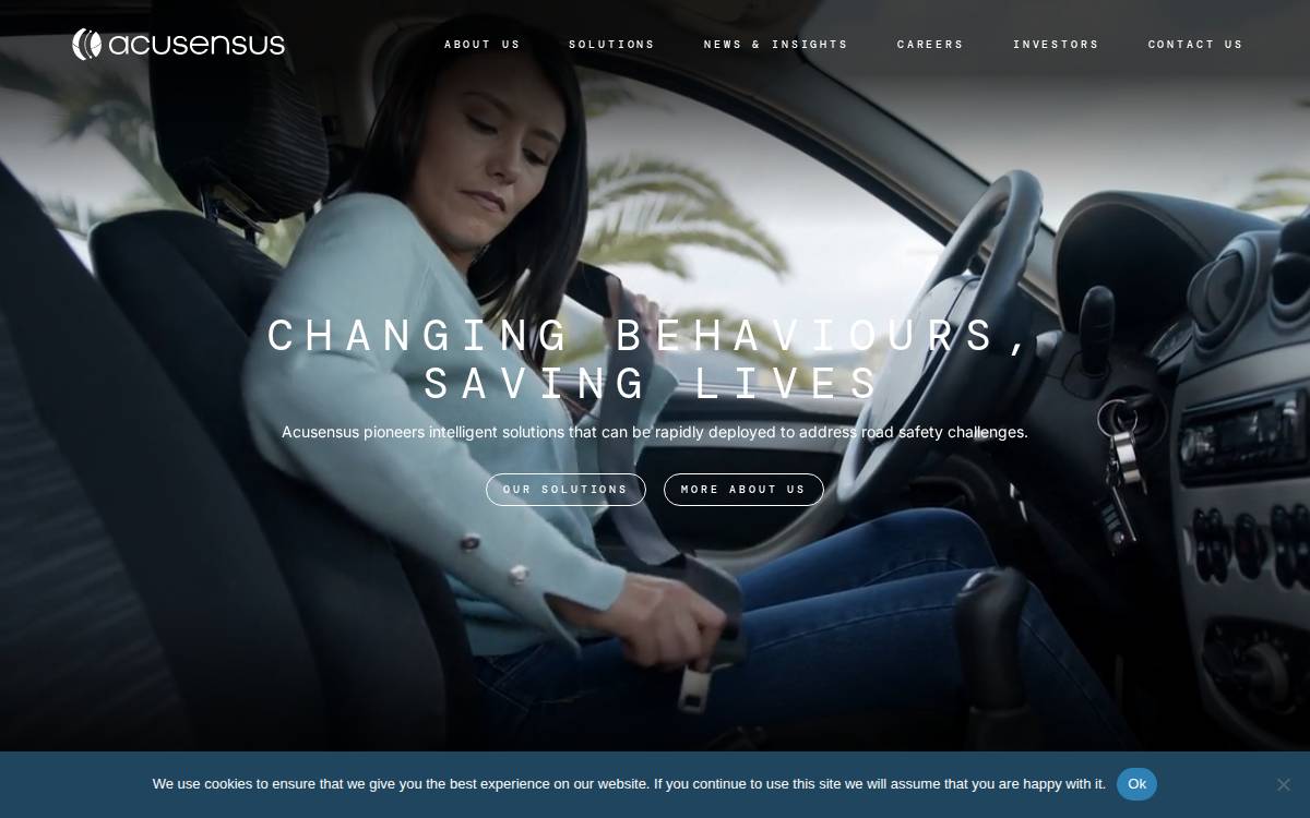 Acusensus website preview