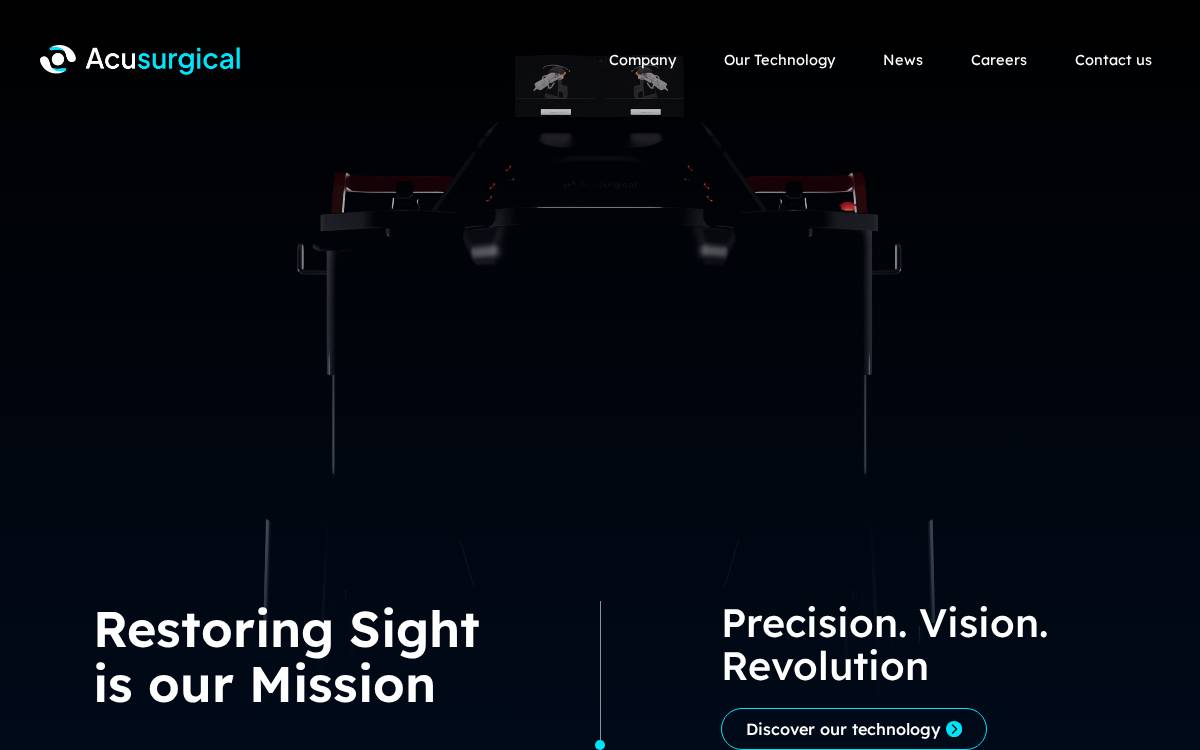 AcuSurgical website preview