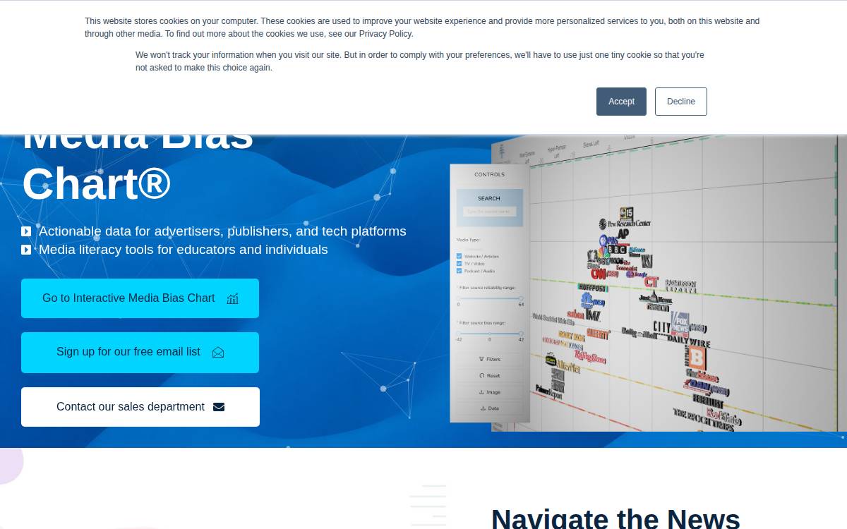 Ad Fontes Media website preview
