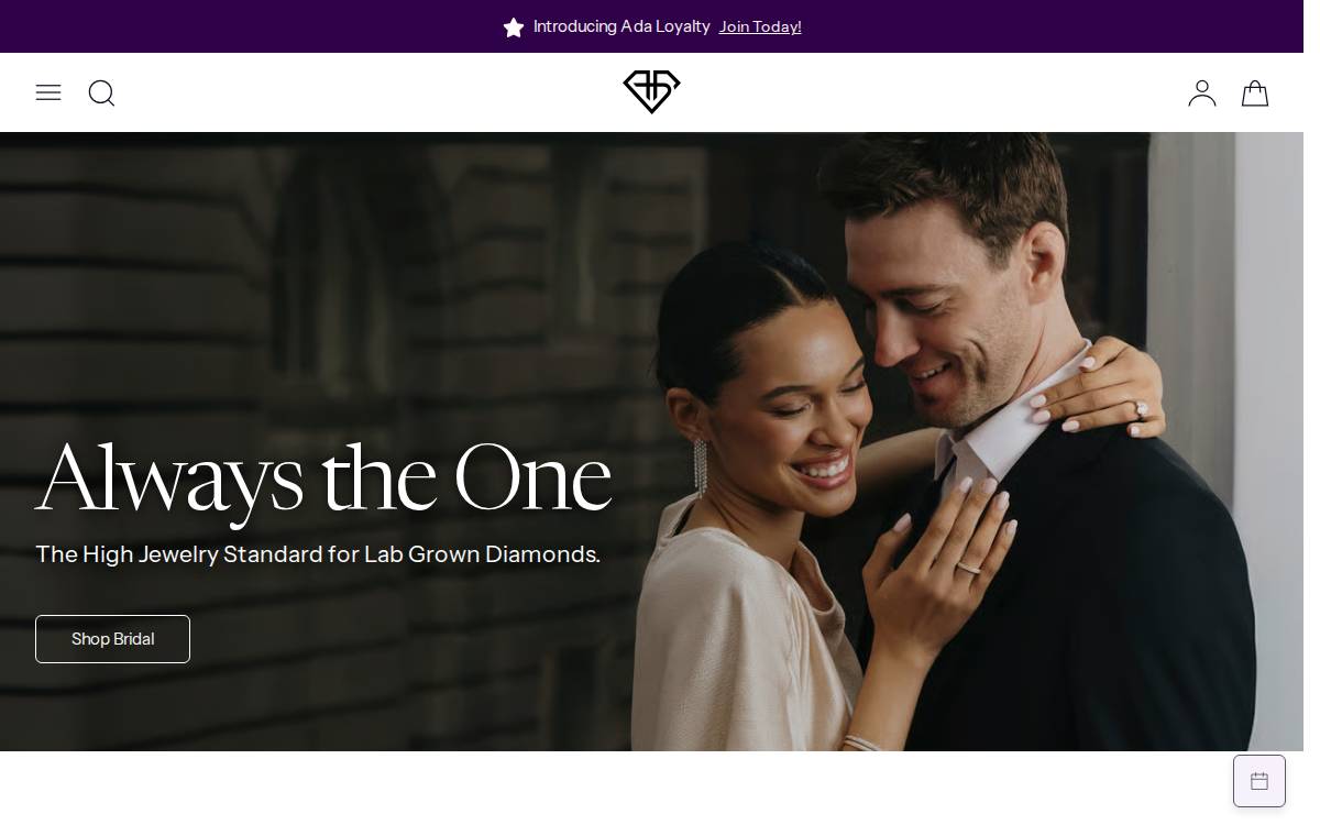 Ada Diamonds website preview