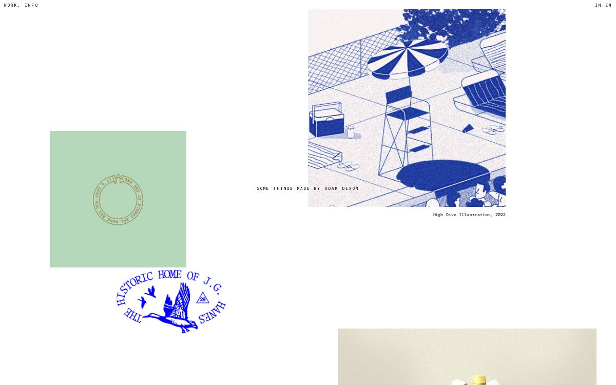 Adam Dixon website preview