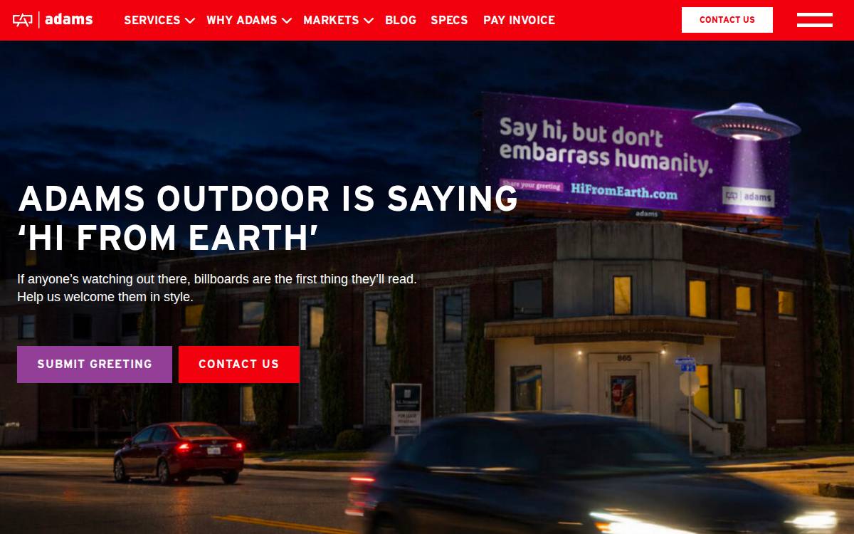 Adamsoutdoor website preview