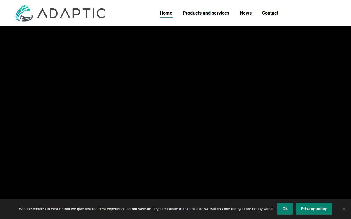 Adaptic website preview