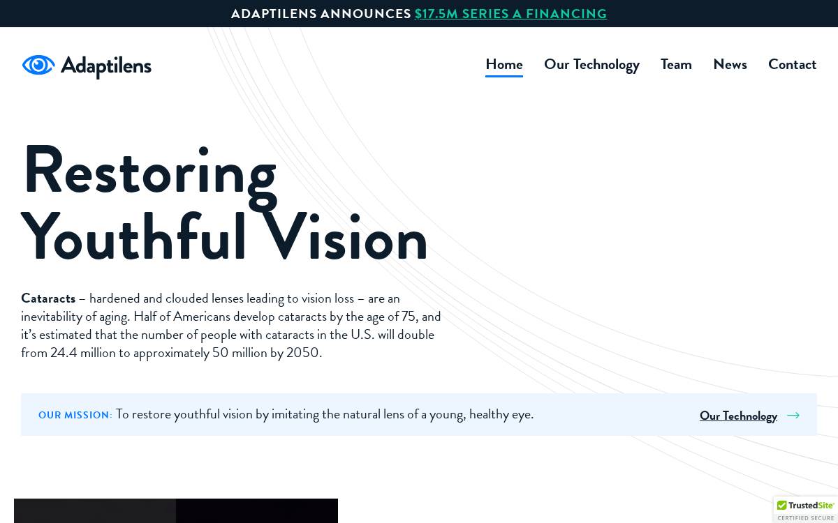 Adaptilens website preview