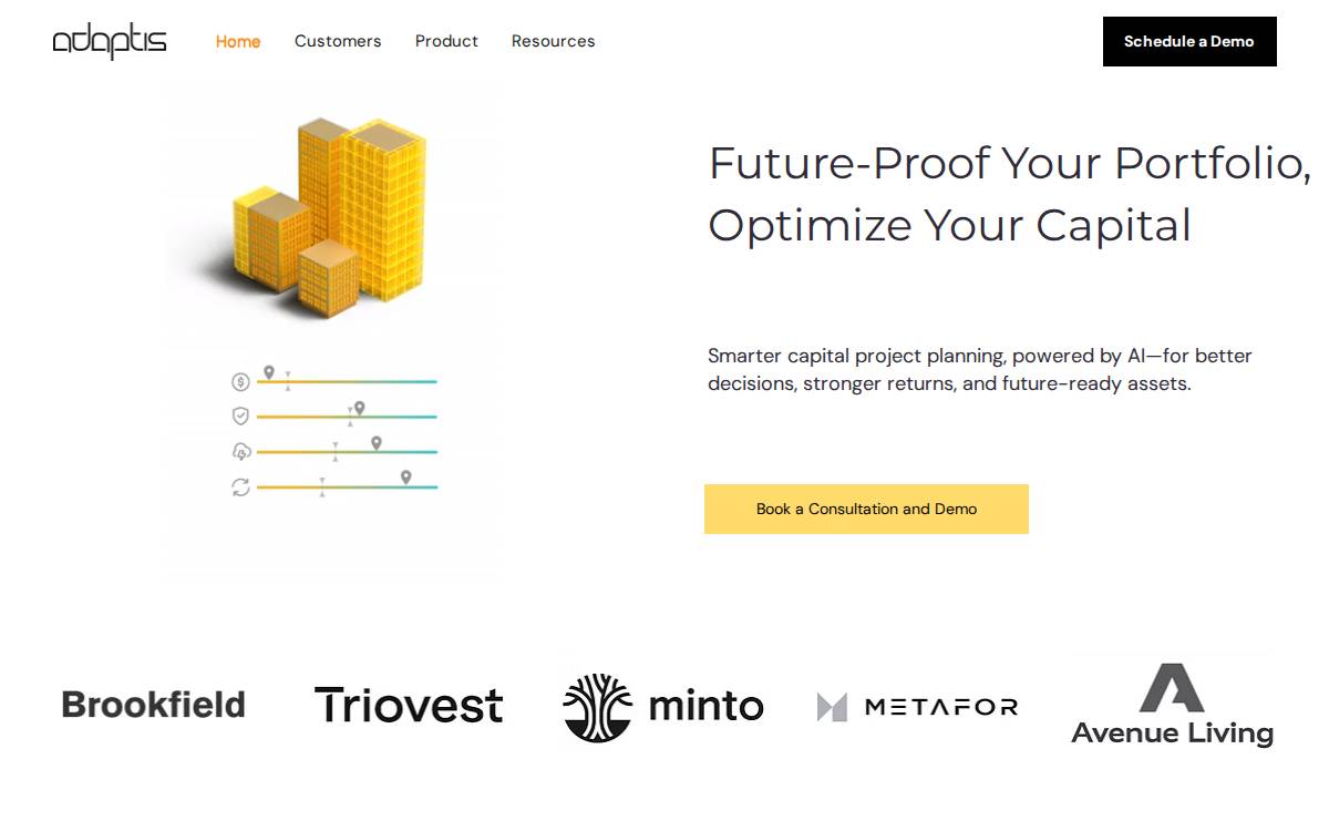 Adaptis Technologies website preview