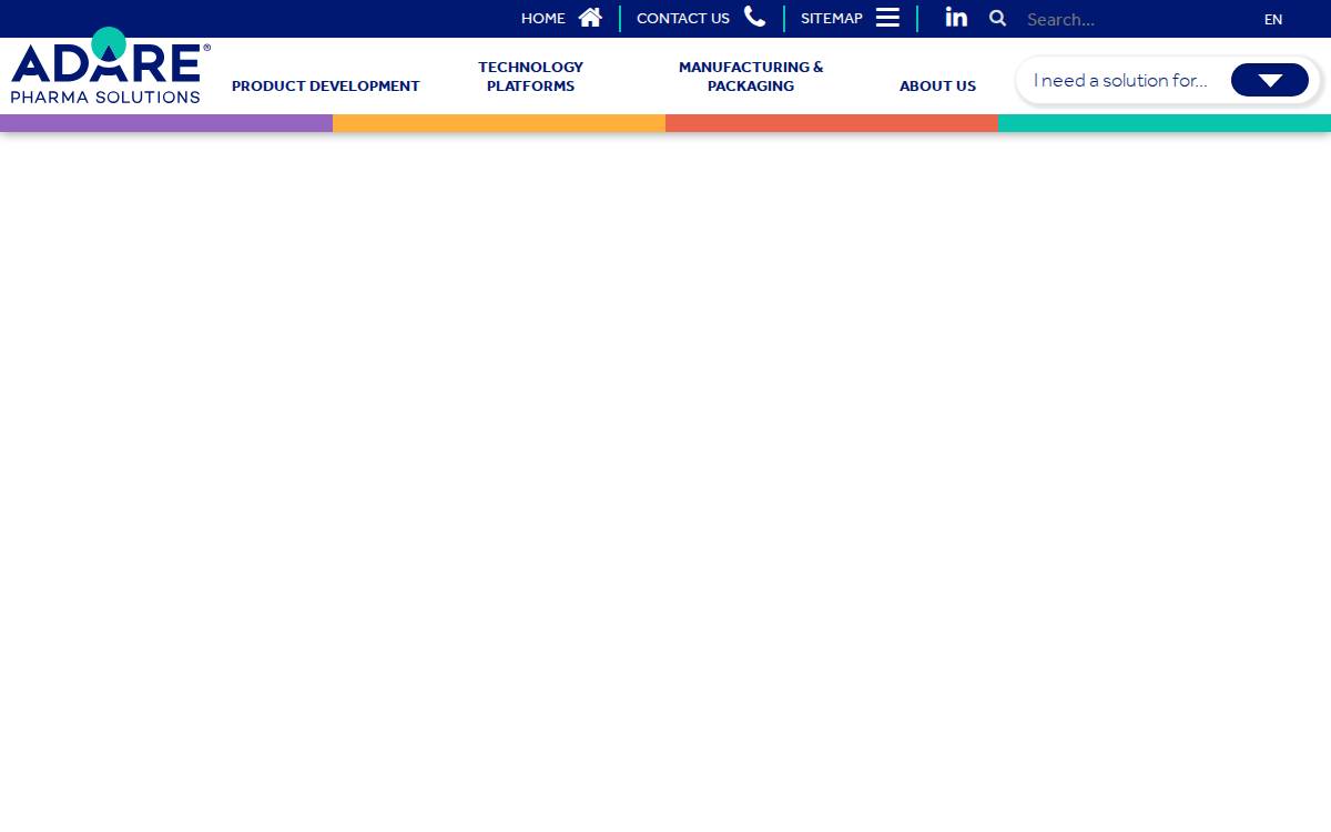 Adarepharmasolutions website preview