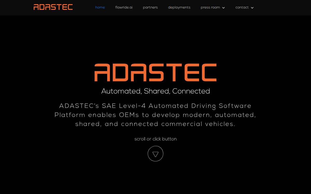 Adastec website preview
