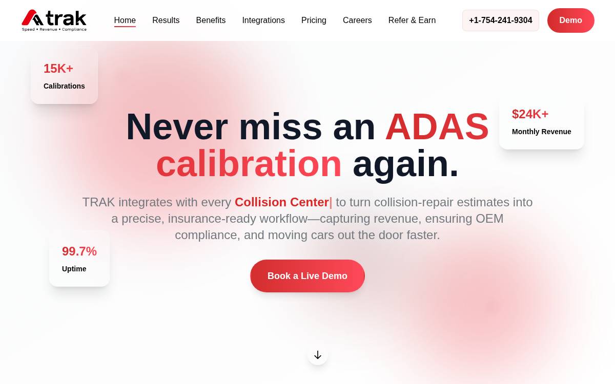 Adastrak website preview