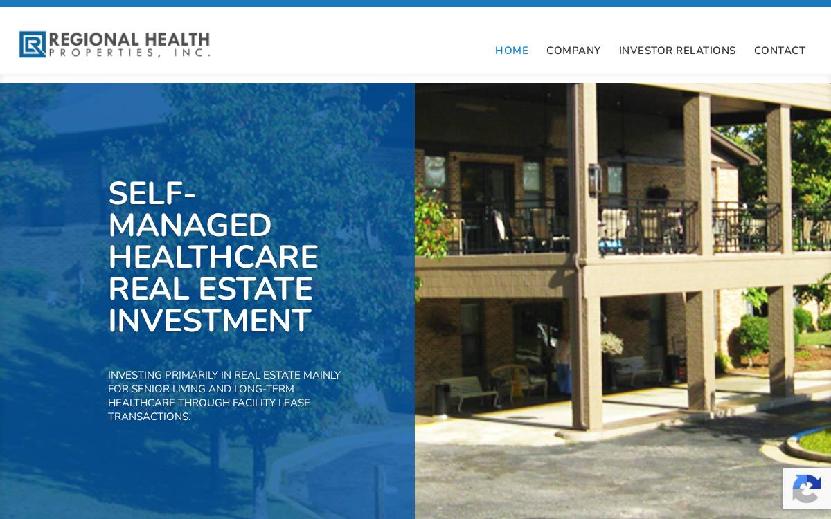 Adcare Health Systems website preview