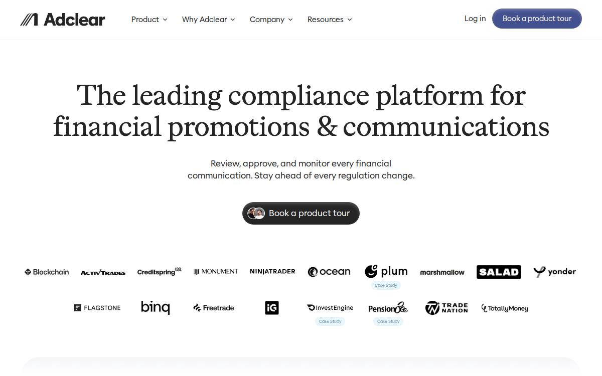 Adclear website preview