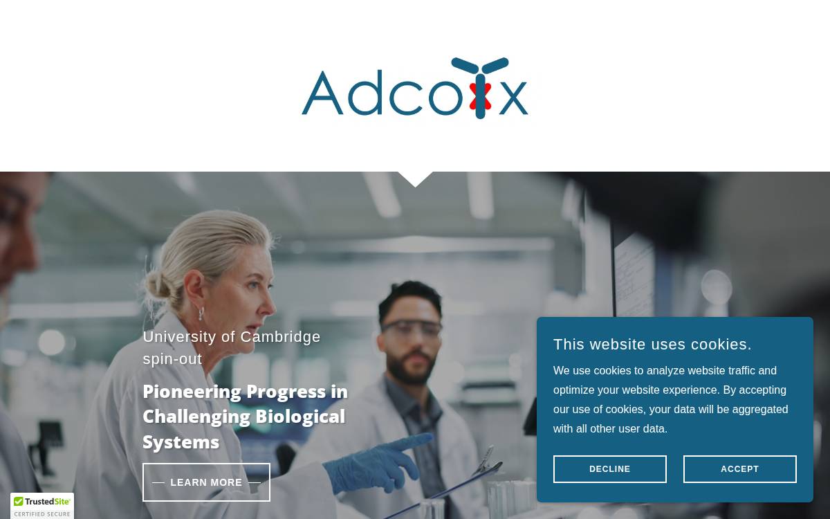 AdcoTx website preview