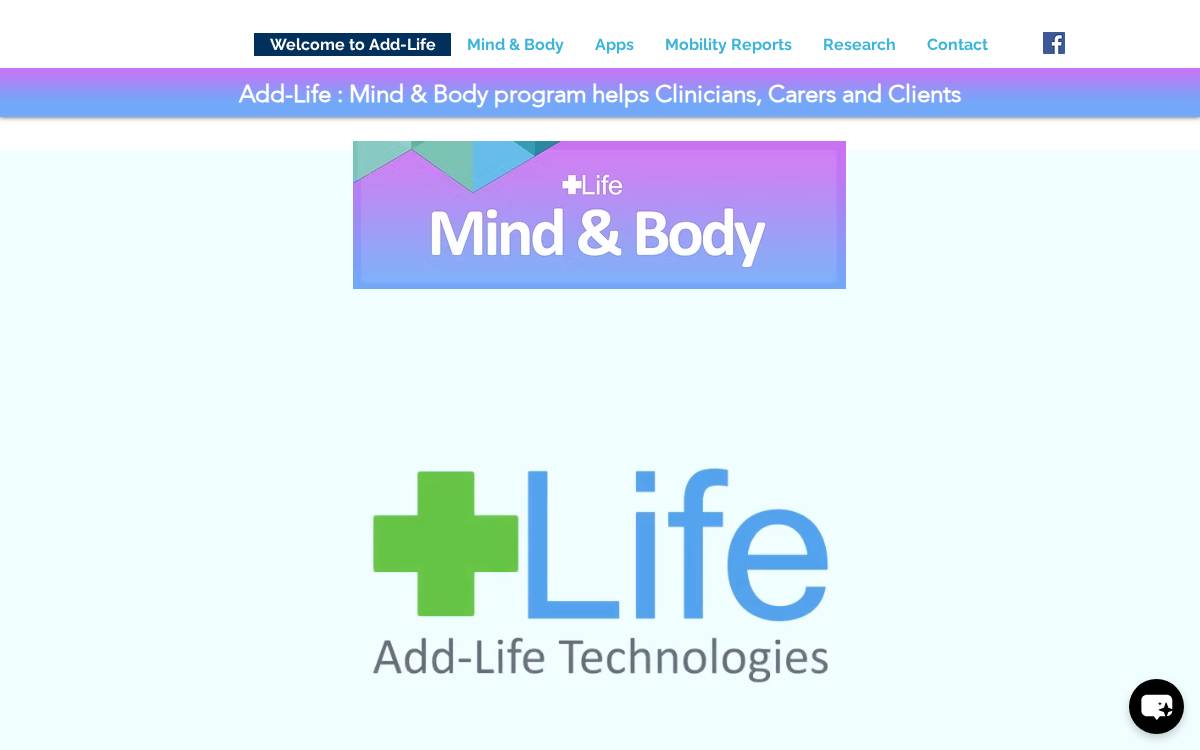 Add Life website preview