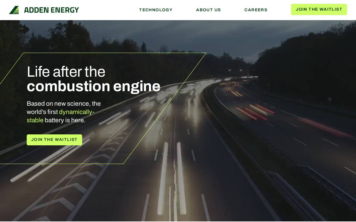 Adden website preview
