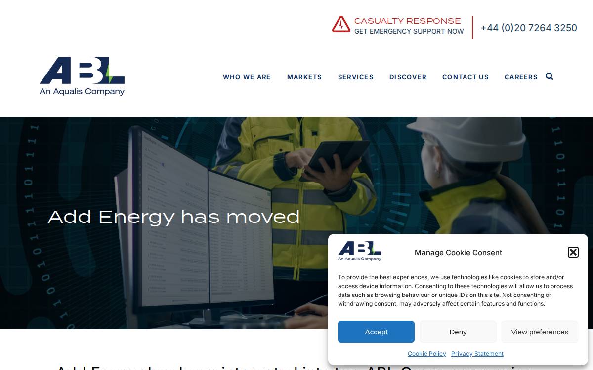 Addenergy website preview